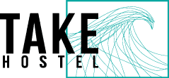 TAKE Hostel Conil I Hostel y Escuela de Surf Conil Logo